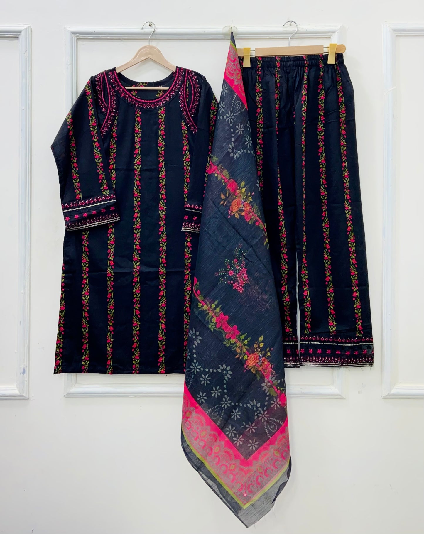 Black Ethnc | 3PC Lawn D-560