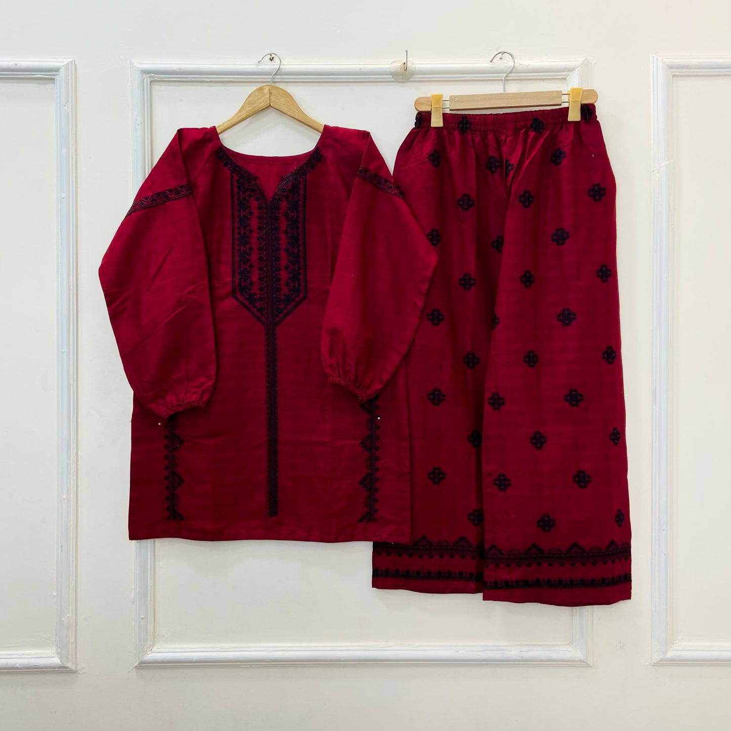 Dual Embroidered | Co-Ord set Cotton D-570