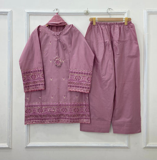 Noor-e-Eid Chicken Kari 3PC (Premium Cotton) D-471