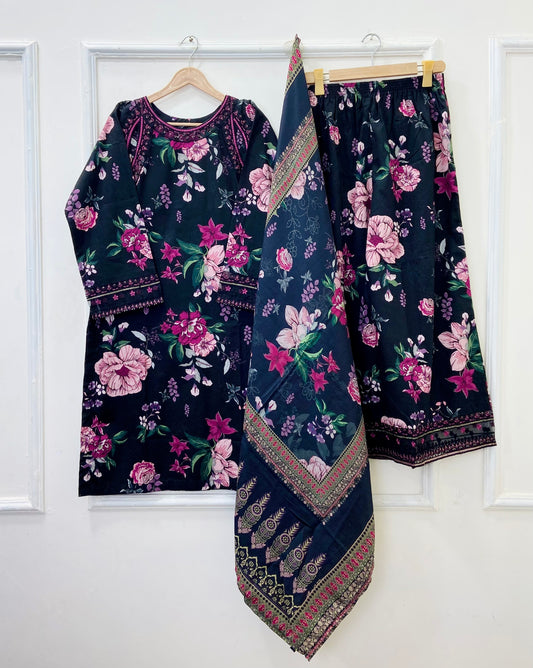Black Cat 3PC (Lawn) D-514