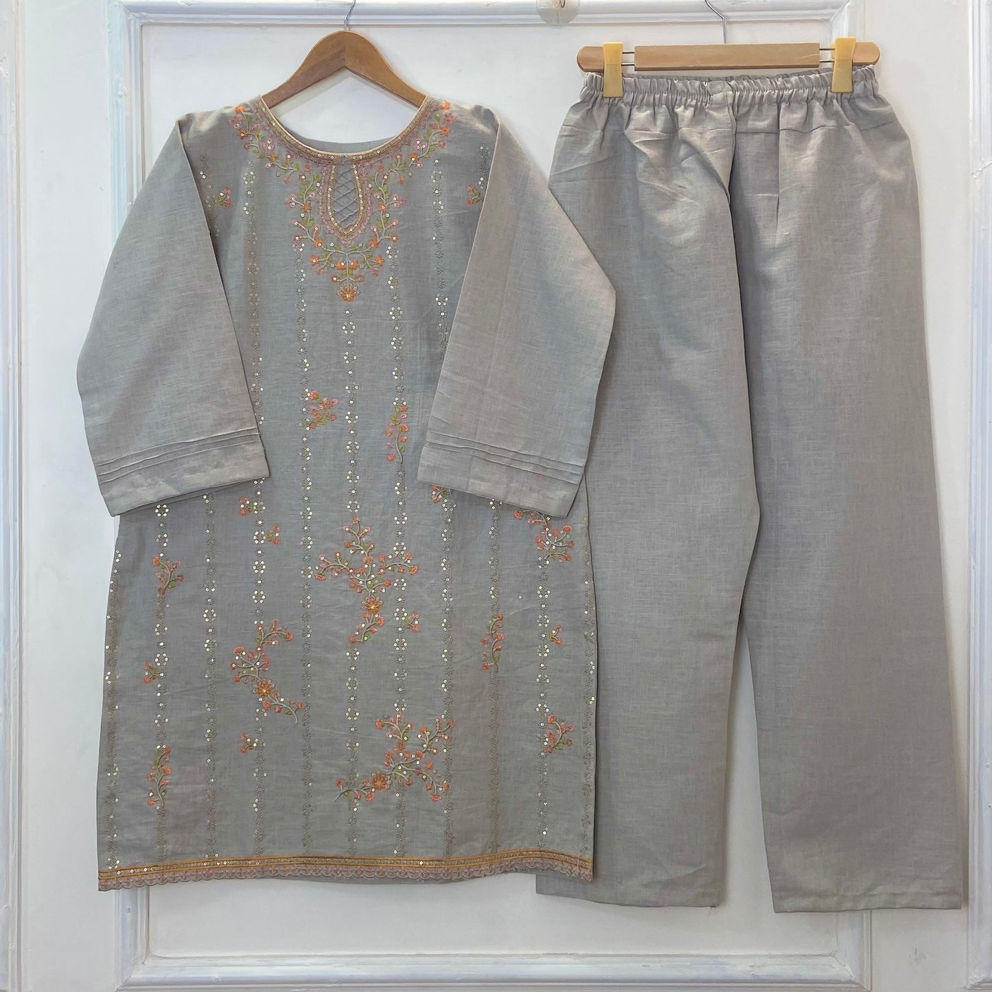 Crimson Charm Embroidered 2PC (Khaddar) D-303