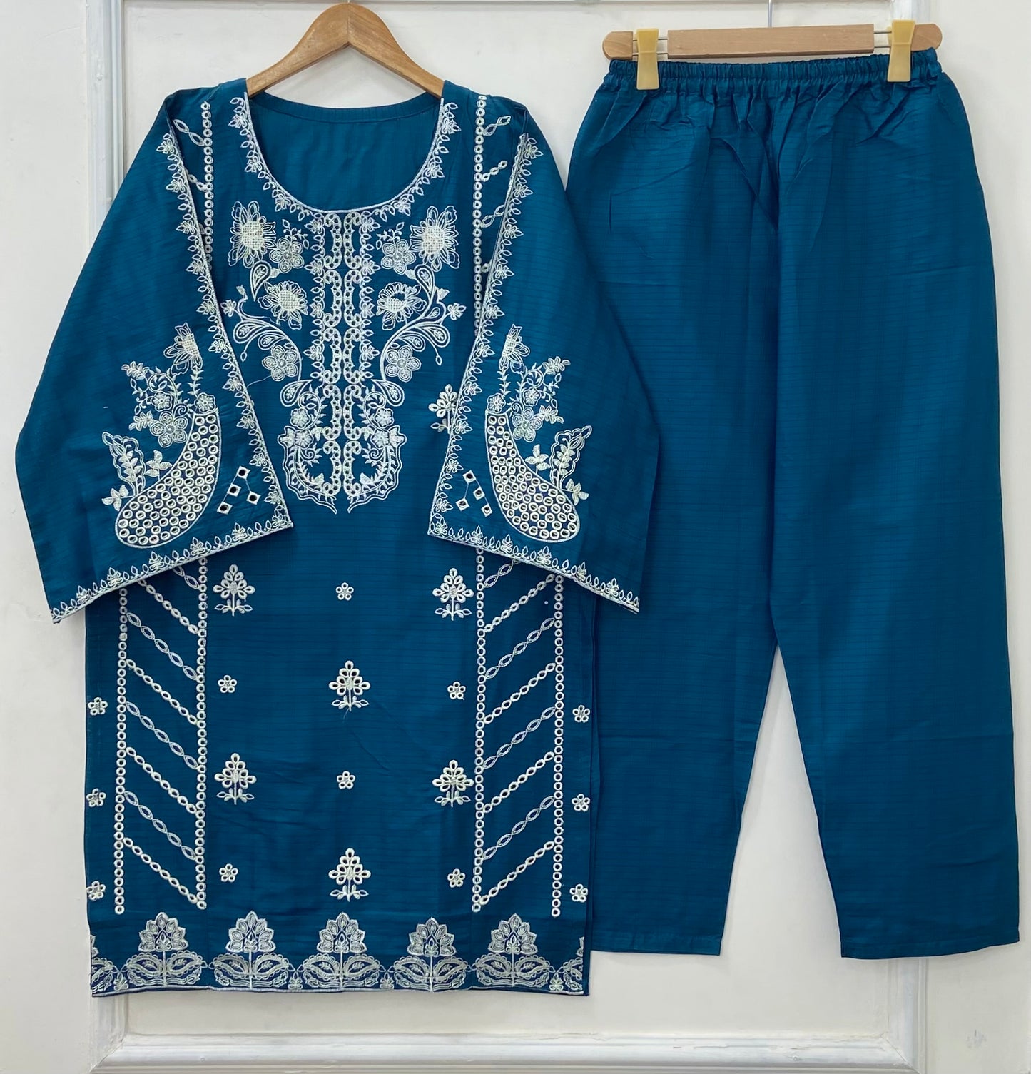 Dazzling Embroidered 2PC (Premium Cotton) D-419