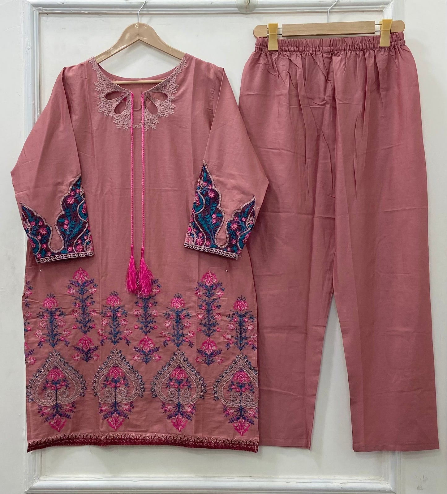 Embroidered 2PC (Cotton) D-539