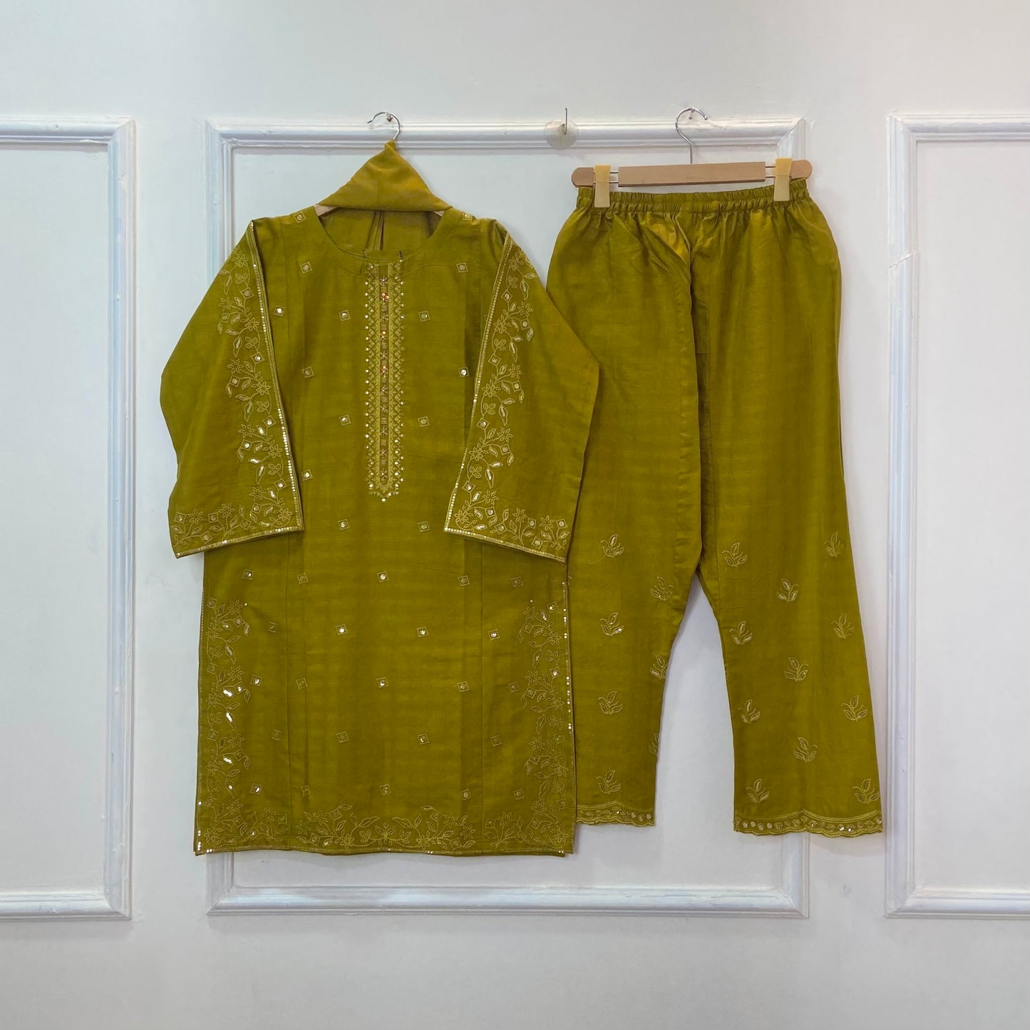 Starlight Embroidered 3PC (Premium Cotton) D-378