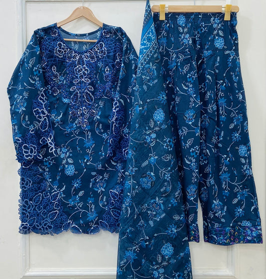 Farshi Fantacy 3PC (Lawn) D-529