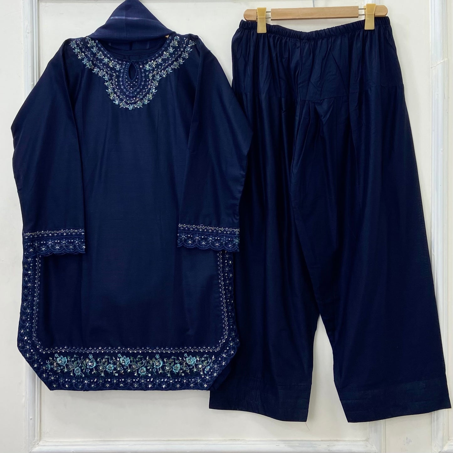 Traditional Eid Shalwar Kameez 3PC (Premium Cotton) 3PC D-477