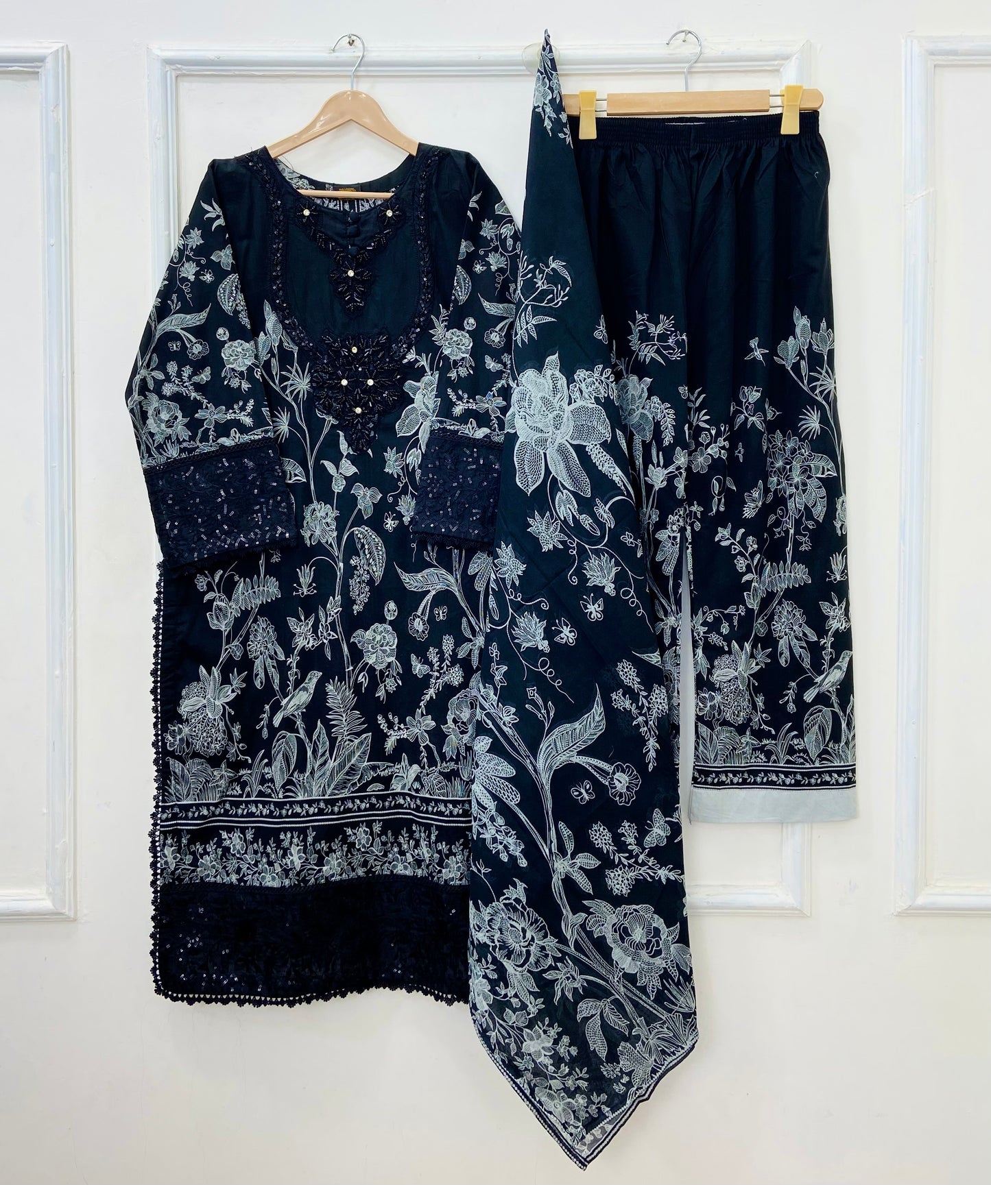 Black Rose 3PC (Lawn) D-509 PREMIUM SERIES