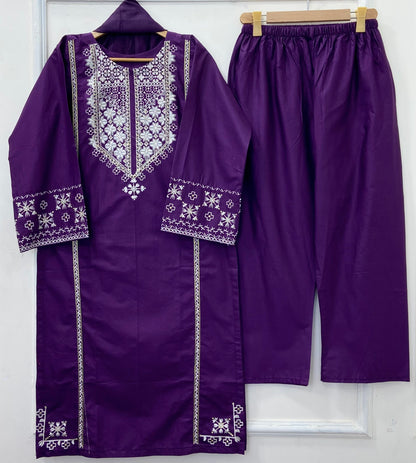 Eid Series: 3PC (Cotton) D-518