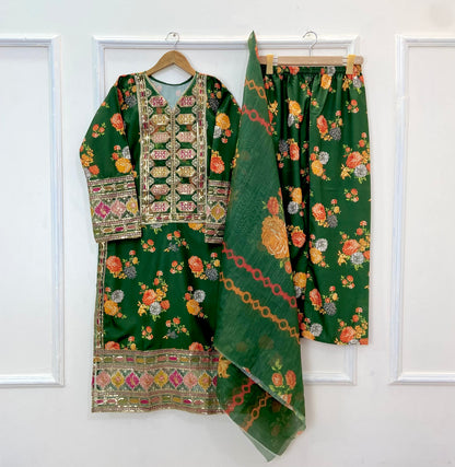 Chandni 3PC (Silk) D-242