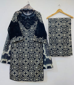 Sequins Embroidered 3PC (Premiums Lawn) D-62