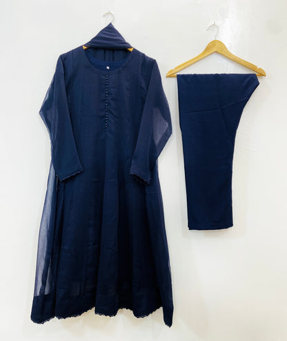 Chiffon Glamour Frock 3PC D-79
