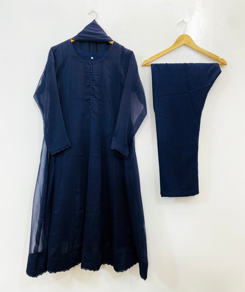 Chiffon Glamour Frock 3PC D-79