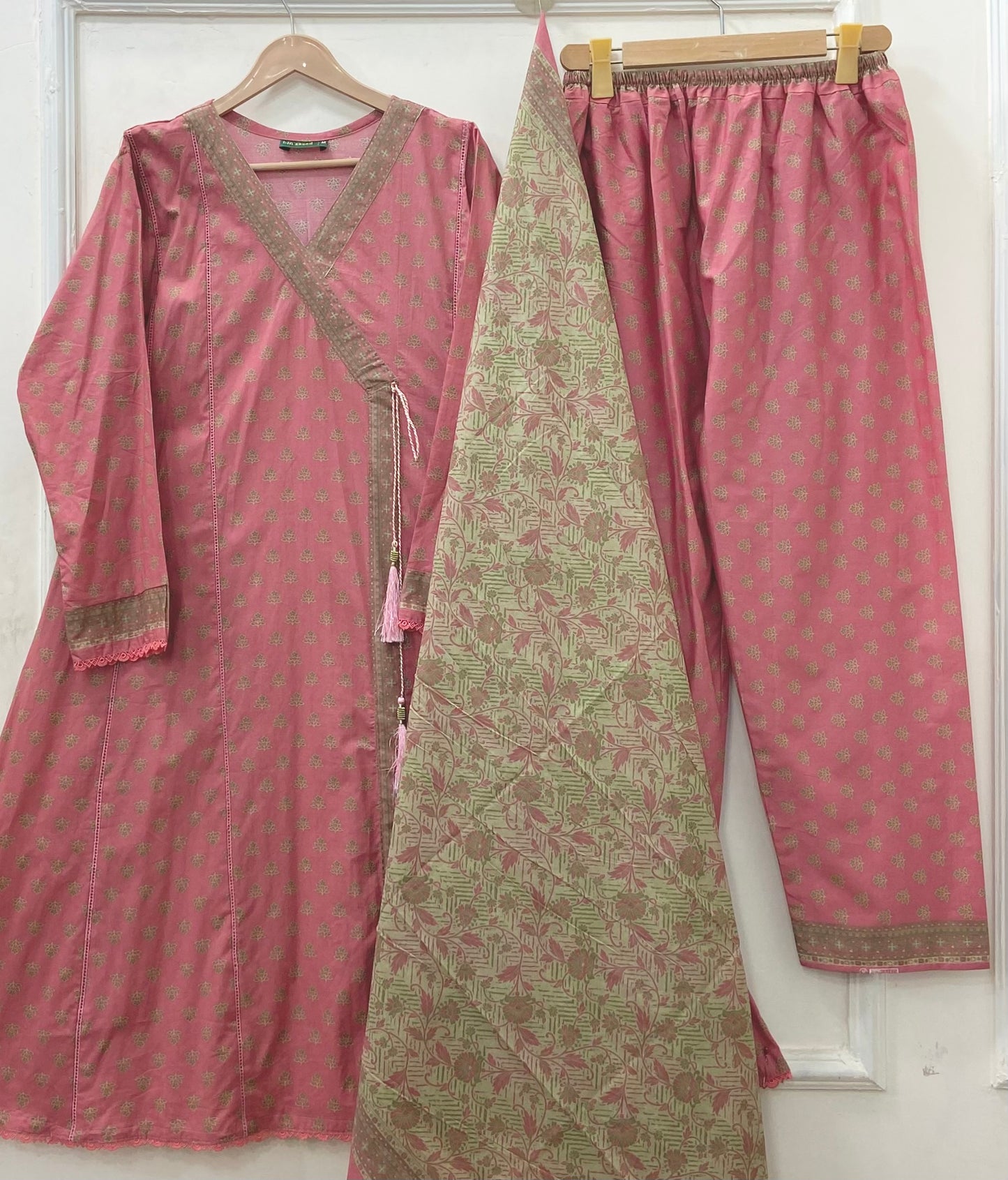 Angrakha Frocks | 3PC Binsaeed Lawn D-653