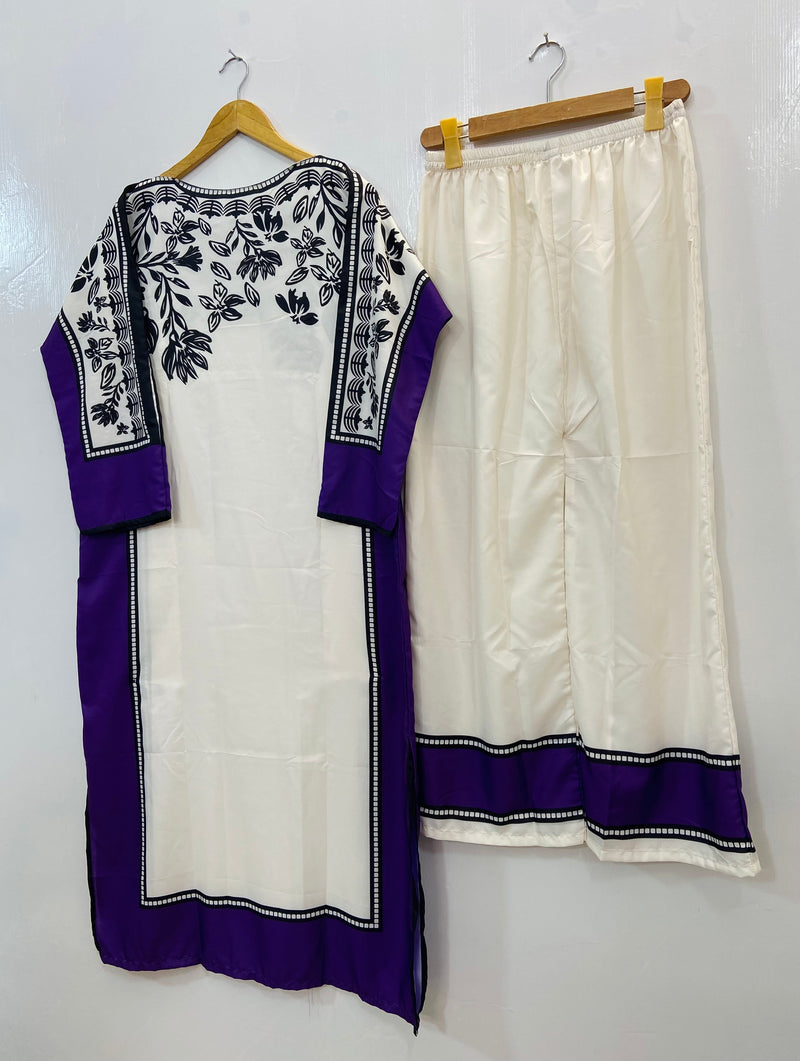 Elegant Kaftaan 2PC (Swiss Silk) D-90