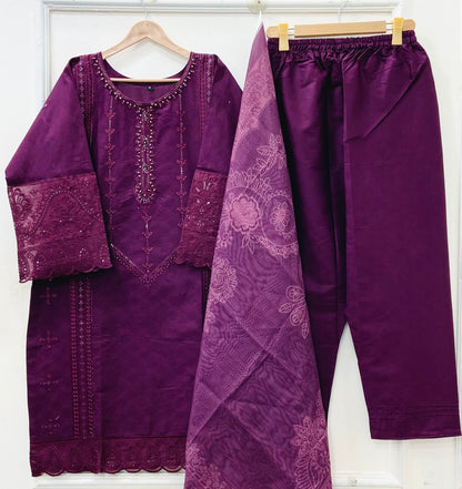 Festive Wear | 3PC Premium Cotton D-662