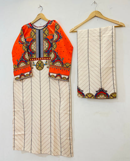 Dreamy Long Co-Ord Set (Swiss Silk) D-76