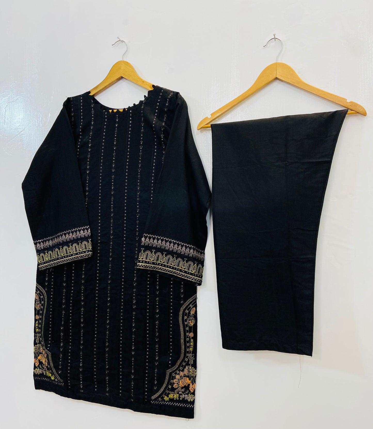 Elegant Embroidered 2PC (Self Cotton) D-94