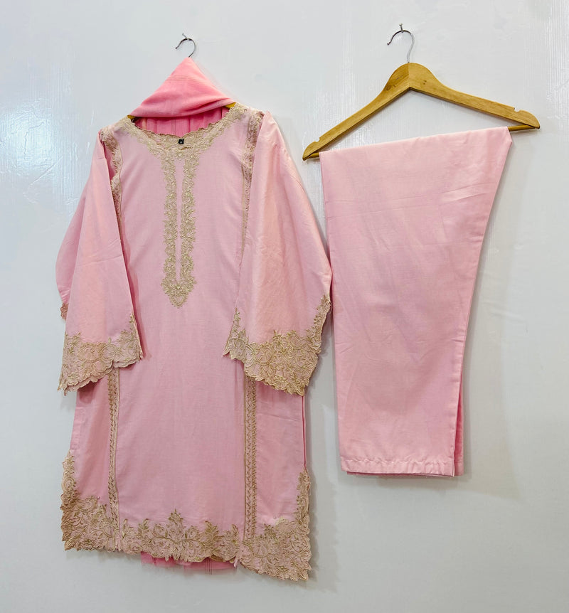 Front Back Cutwork Beauty 3PC (Cotton) D-85