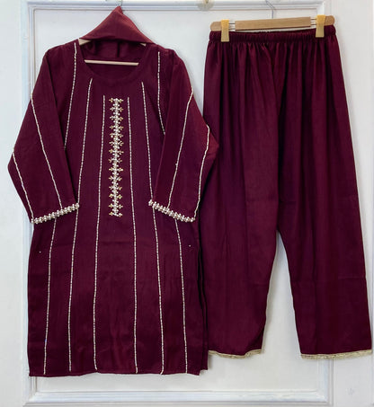 Royale Handcrafted Series: 3PC (Raw Silk) D-333