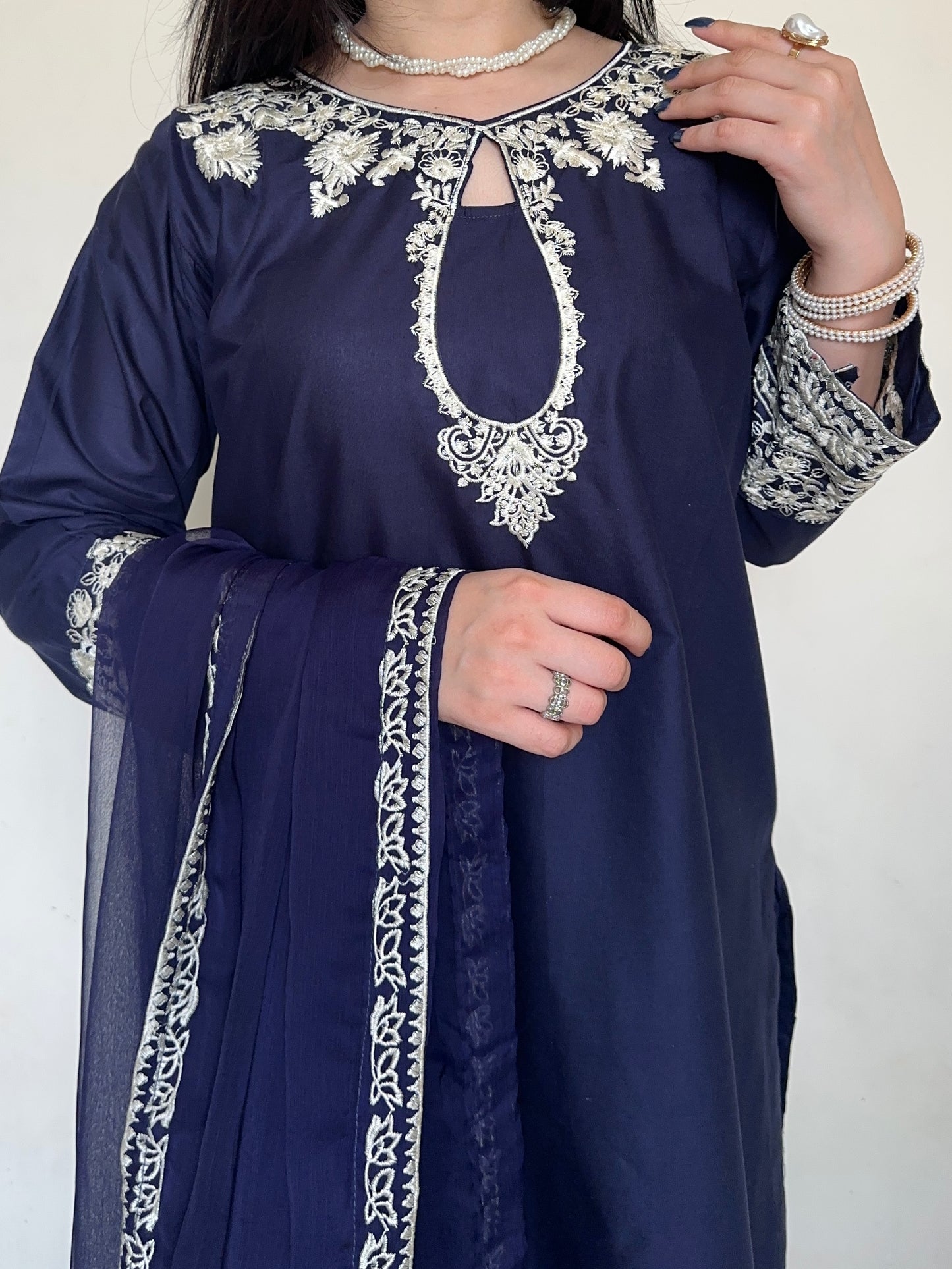 Dreamy Blue | 3PC Cotton Lawn D-632