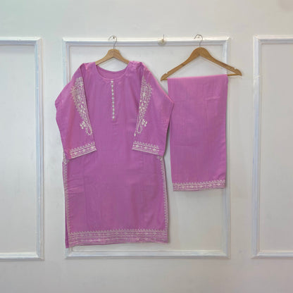 Pocketful Embroidered 2PC (Khaddar) D-306