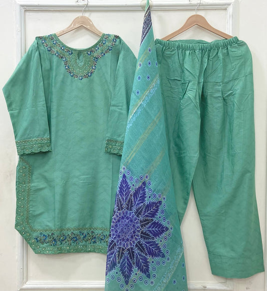 Premium Farshi | 3PC Cotton D-629