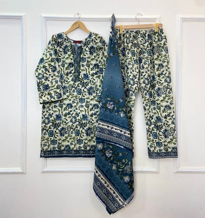 Bin Saeed's Winter Edit: 3PC (Khaddar) D-305