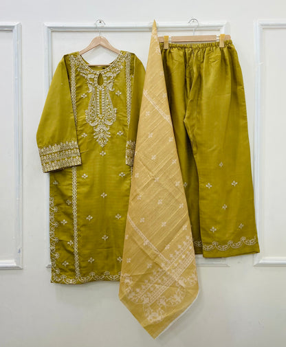 Eid Series: 3PC (Cotton) D-535