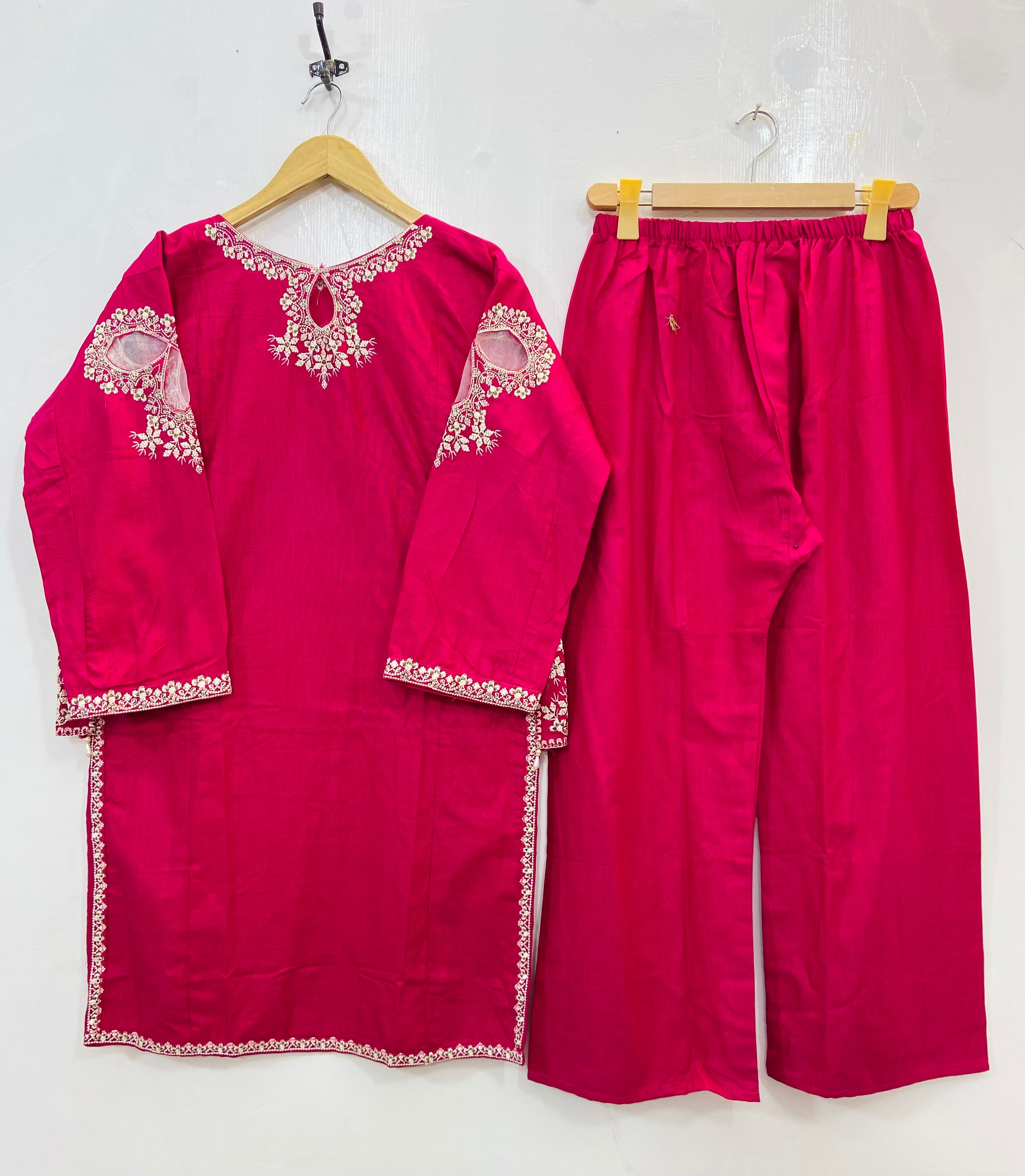 Dreamy Front Back Embroidered 2PC (Best Seller) (Khaddar) D-143