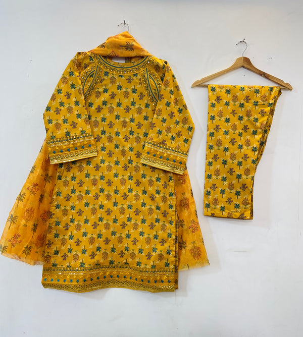 Embroidered 3PC "Best Selling" (Lawn) 14