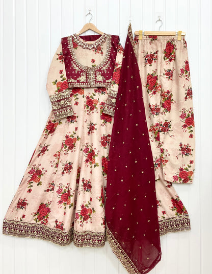 Article No: D-1082 Bana Dora Silk 3Piece
