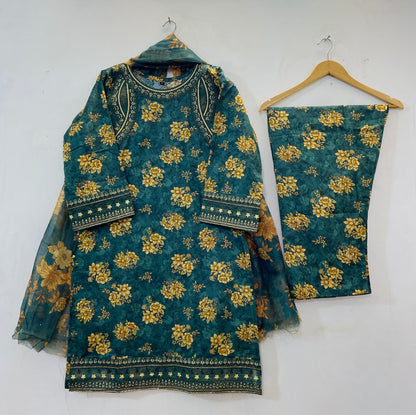 Embroidered Luxury Touch 3PC (Lawn Best Selling)  D-70