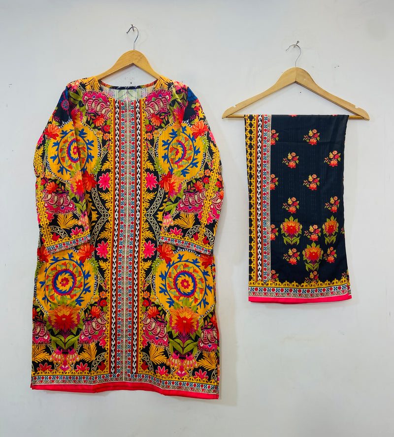 Rainbow Rush Co-Ord Sets (Swiss Silk) D-71