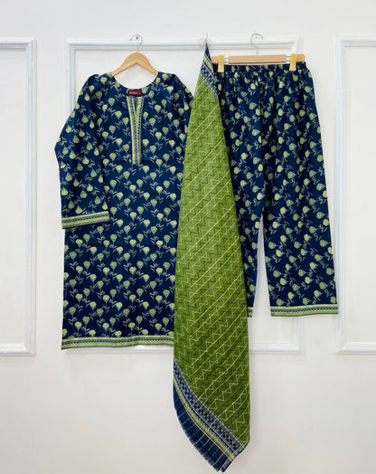 Binsaeed Edit: 3PC (Lawn) D-404