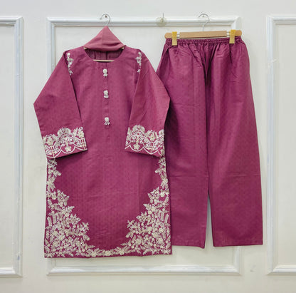 Festive Embroidered | 3PC Cotton D-574