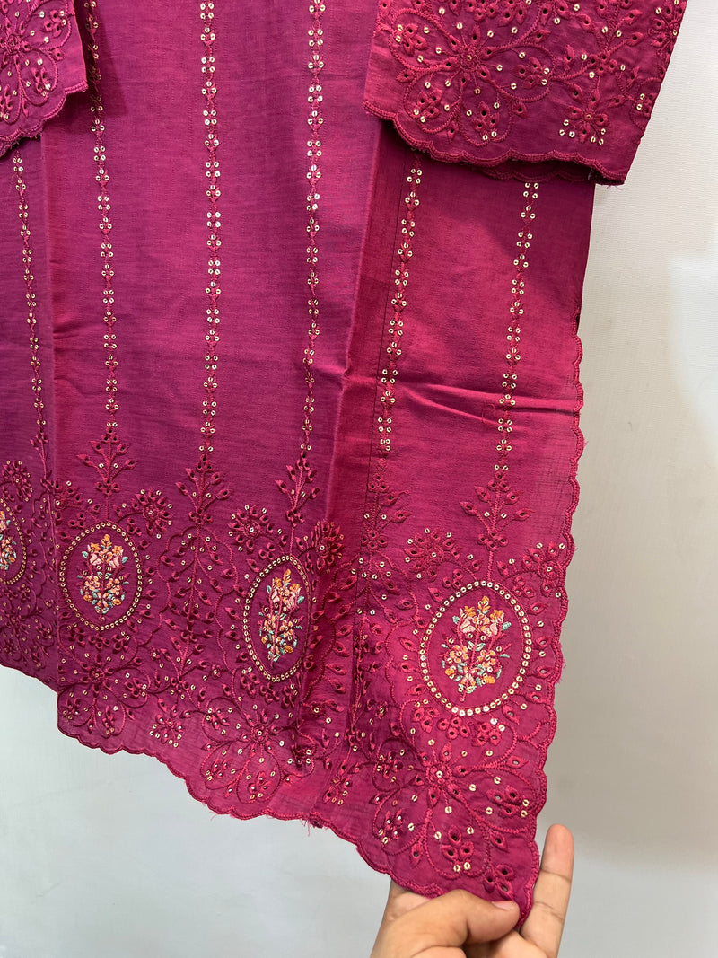 Chicken Kari 3PC (Cotton Lawn) 05-Hot Pink