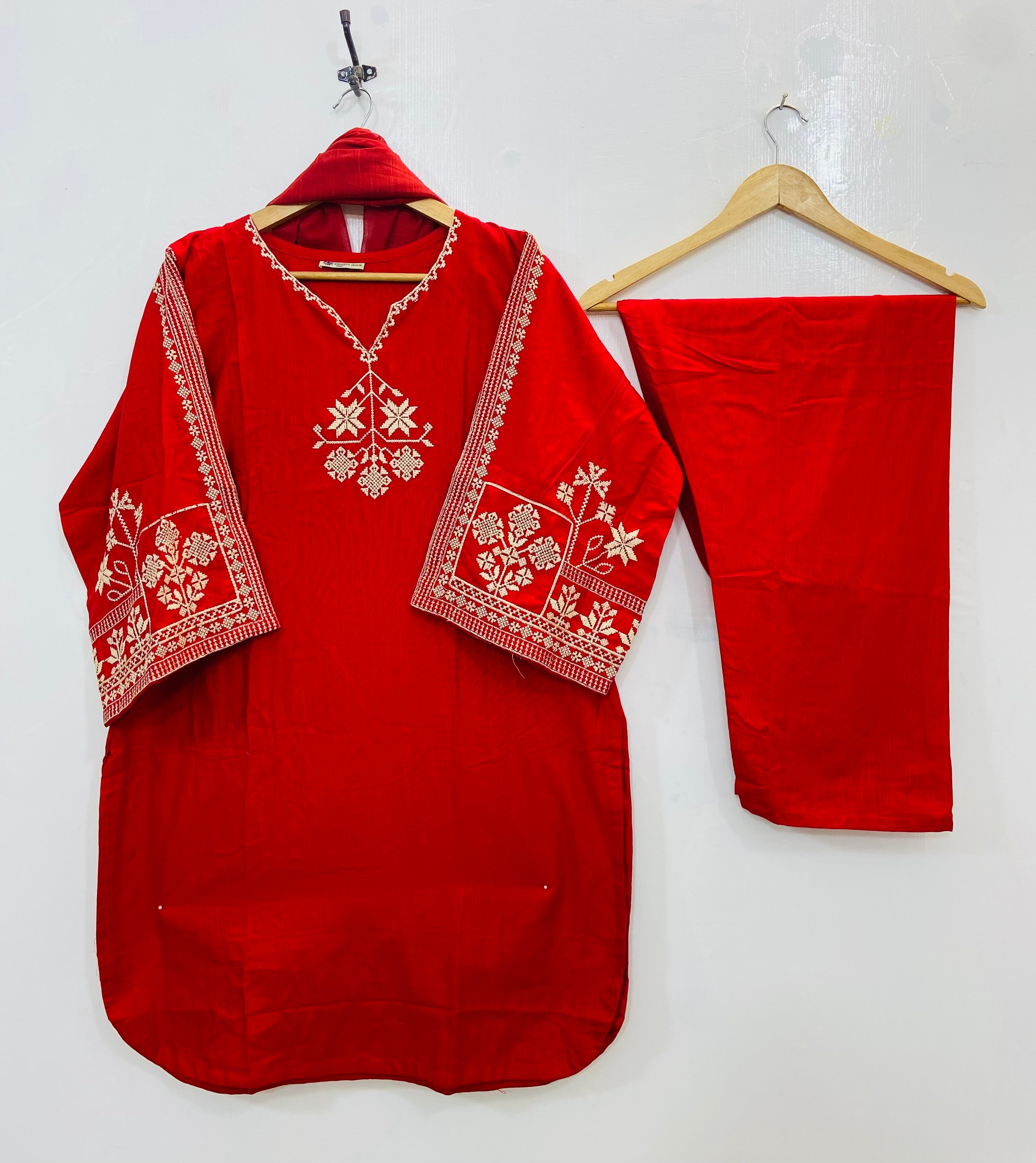 Perfect Pocketful 3PC (Khaddar) D-137