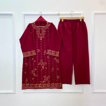 New Winter Edit: 3PC (Doria Cotton) (Hot Seller) D-315