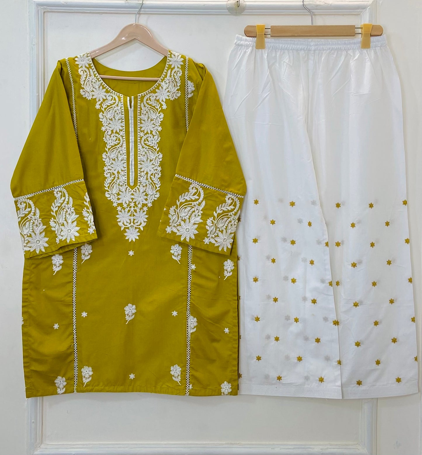 Contrasted Embroidered 2PC (Premium Cotton) D-346