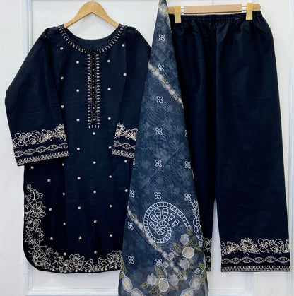Festive Wear 3PC (Cotton) D-516