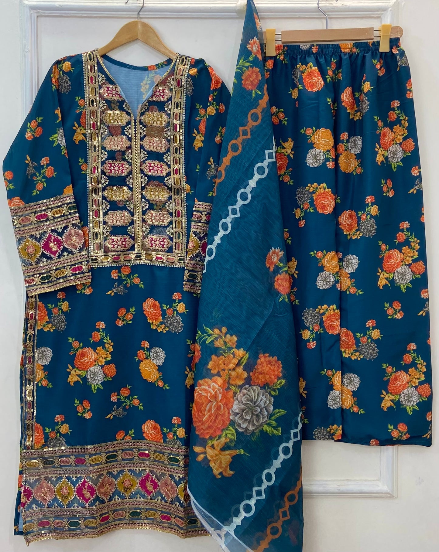 Chandni 3PC (Silk) D-242