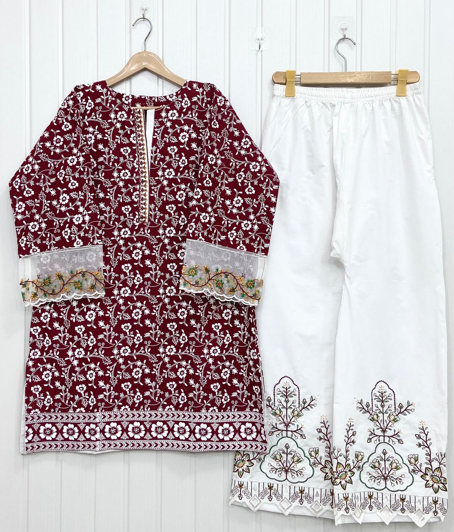 Article no: D-721 Cotton Lawn 2Piece