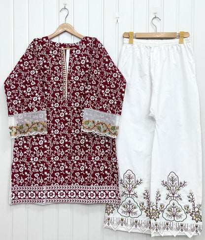 Article no: D-721 Cotton Lawn 2Piece