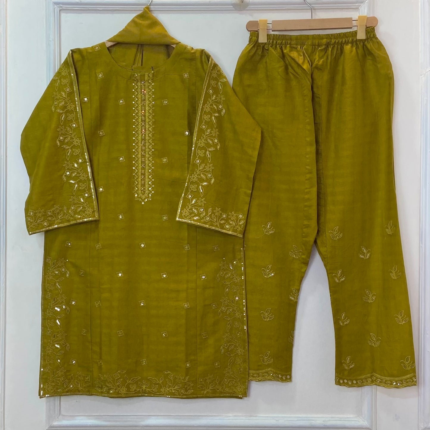 Starlight Embroidered 3PC (Premium Cotton) D-378