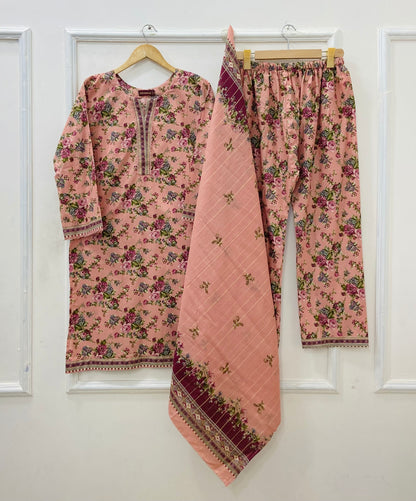 Binsaeed Lawn | 3PC