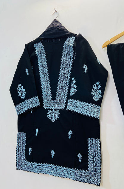 Embroidered Farshi 3PC (Cotton Lawn) D-69