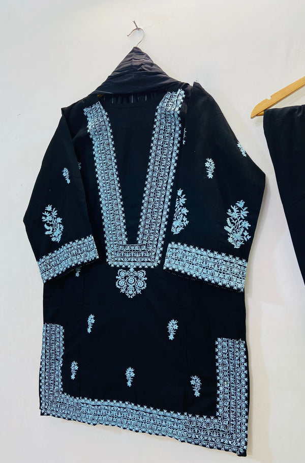 Embroidered Farshi 3PC (Cotton Lawn) D-69