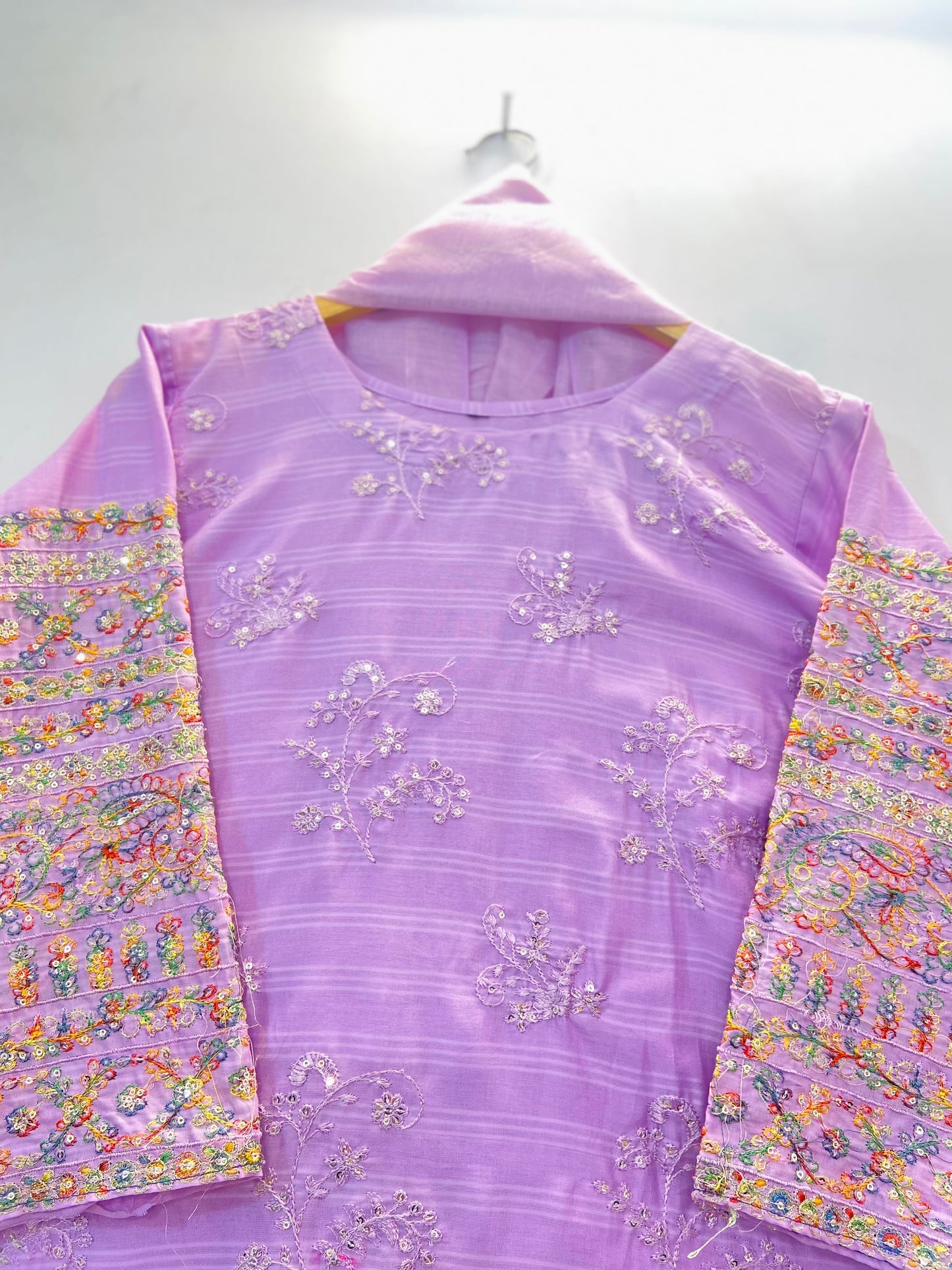 Sequins Embroidered Chic 3PC (Cotton Lawn) D-34