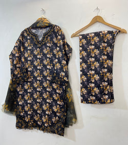 Embroidered Cutwork 3PC (Lawn) D-27