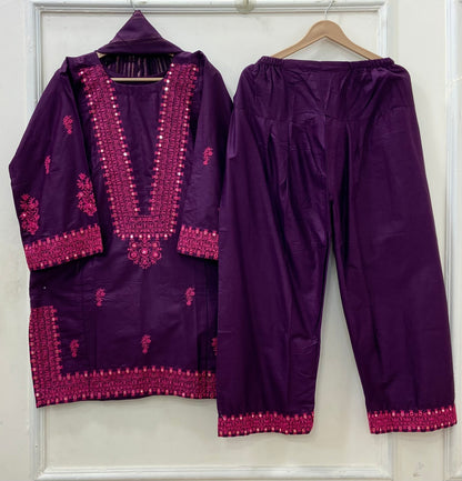 Patakha Farshi | 3PC Lawn Cotton D-583